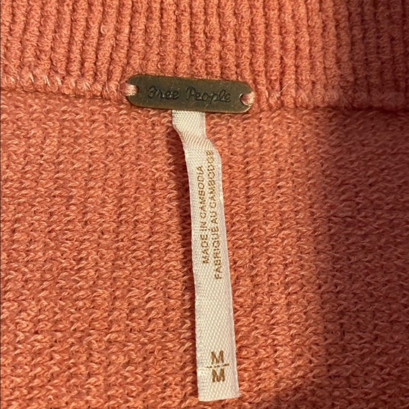 Free People Ottoman Slouchy Tunic in Pink Sun Sand Colour Size Medium - Picture 7 of 16